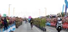 Mo Farah wins the mens 2014 BUPA Great North Run. Photo: David T. Hewitson/Sports for All Pics